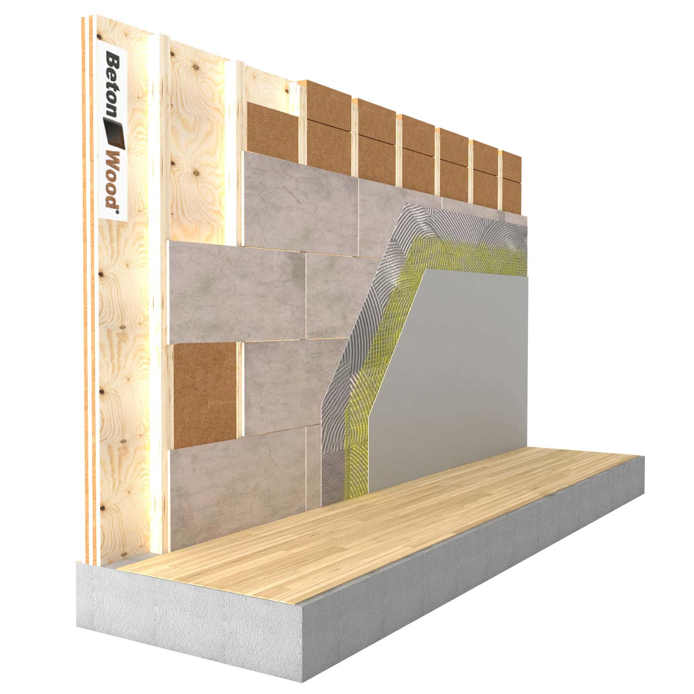 Isolamento controparete in fibra di legno Flex su legno