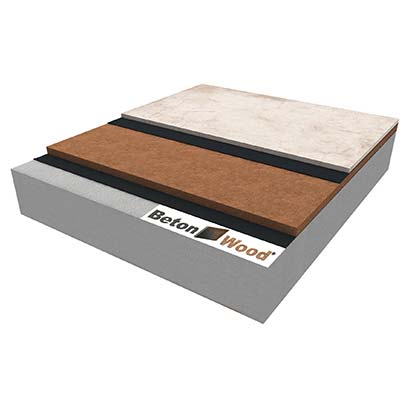 Massetto a secco con isolamento in fibra di legno Base